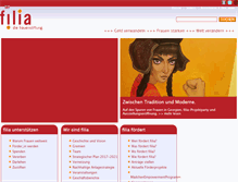 Tablet Screenshot of filia-frauenstiftung.de